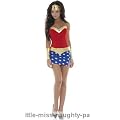 Ladies Wonder Woman Fancy Dress Costume