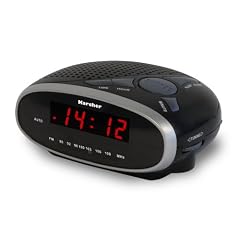 Karcher UR 1010 Uhrenradio mit Wecker schwarz/silber