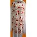 MEMORIAL DAY SPECIAL WHITE RED ROSES HAND EMBROIDERY SEQUINS SALWAR KAMEEZ INDIAN DRESSES XS-PLUS