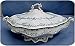 Antique w.h.grindley green & white aldine vegetable tureen Image