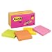Post-it® Notes, Original Pad, 3 Inches x 3 Inches, Assorted Neon Colors, Value Pack, 14 Pads per Pack