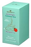 Bentley’s Raspberry Flavored Hand Selected Pure Chinese Green Tea, 24 Individually Foil Wrapped String & Tag Tea Bags (Pack of 6)