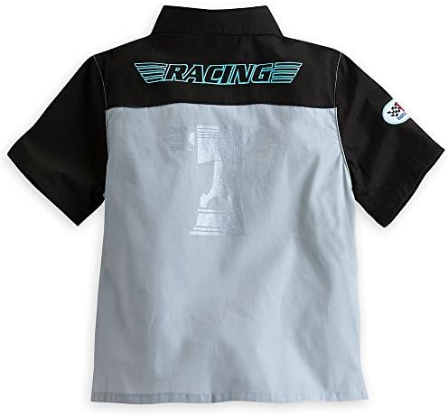 Disney Store Cars Lightning McQueen Woven Shirt Boys Gray 5/6