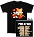 Paul Simon 'Orange Guitar' Black T-Shirt