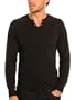 GUESS Albert Slit Neck with Grommets, BLACK (L)