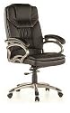 B&uuml;rostuhl / Chefsessel TRITON 300 PU schwarz / Titan