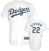 Clayton Kershaw Jersey: Adult 2010 Majestic Home White Replica #22 Los Angeles Dodgers Jersey