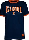 Illinois Fighting Illini Dagger Ringer T-Shirt - XX-Large
