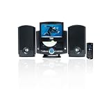 Naxa NX-431 Compact CD DVD Player Shelf Stereo System w/7 Screen