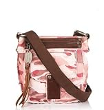 NEW AUTHENTIC JUICY COUTURE IT GIRL CANVAS CROSSBODY SMALL MESSENGER BAG (Pink Camo)