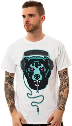 Street Vault Men's Funk Volume Headphone Adder Tee Extra Large White