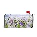 WOOR Butterfly Flying Flowers Garden Magnetic Mailbox Cover MailWraps Garden Yard Home Decor for Outside Standard Size-18