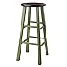 Winsome Wood 64230-WW Ivy Model Name Stool, Rustic Green/Walnut