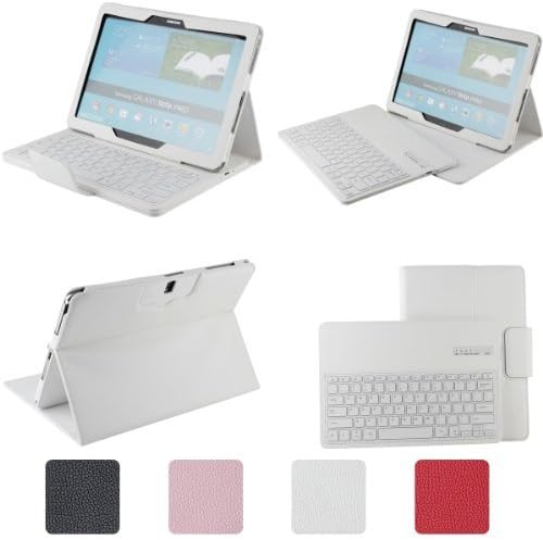 VIIGOOTECH® Case for Samsung Galaxy Note Pro 12.2 Inch SM-T900 / T905 PU Leather Keyboard Case Cover Stand (White)