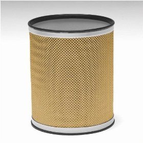 Redmon R228-GD-SV Jewelry Round Wastebasket Trash Can