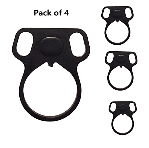 GOTD Ambidextrous Dual Round Loop Mount Slot Strap Latch Adapter for Model 4/15 223 5.56 (Pack of 4)
