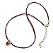 Ivy and Max Gold Finish Red Enamel Heart Charm Girls Cord Pendant Necklace, 15+2