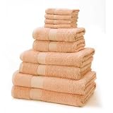 100% Egyptian Cotton Bath Towel, Peach