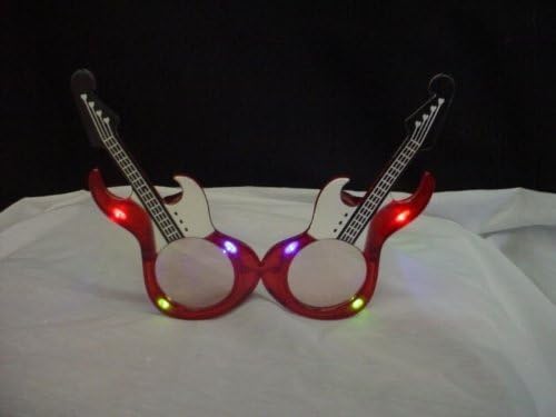 Orchard Crown Ltd Flashing Led Novelty Red Guitar Glasses (fl5)