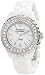 Armitron Women's 75/4011WTSV White Ceramic Silver-Tone Swarovski Crystal Accented Bracelet Watch,Armitron,75/4011WTSV,B005I06ATC