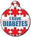 I Have Diabetes Pet ID Tag for Dogs and Cats - Dog Tag Art