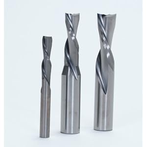 MLCS Woodworking Solid Carbide Spiral Downcut 3 Pc. Set