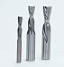 MLCS Woodworking Solid Carbide Spiral Downcut 3 Pc. Set