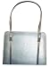 Silver Lame' Evening Bag with Rhinestone Accents