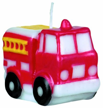 Birthday Cake Candles Fire. Fire Engine Fun Mini Cake