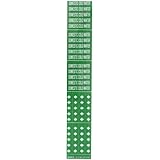 Brady 7084-3C 2-1/4" Height, 2-3/4" Width, B-946 High Performance Vinyl, White On Green Color Self-Sticking Vinyl Pipe Marker, Legend "Domestic Cold Water", For 3" Or Less Outside Pipe Diameter