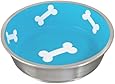 Loving Pets Robusto Bowl for Dogs, Large, Aqua
