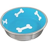 Loving Pets Robusto Bowl for Dogs, Large, Aqua