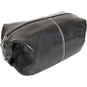 Floto Venezia Leather Toiletry Bag Toiletry Cases, Black