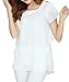 FACE N FACE Women's Chiffon Ruffle Short Sleeve Slim Tops Blouse