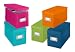 Whitmor 6754-373-5 Plastic CD Boxes Set of 5 Assorted Colors