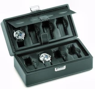 Scatola del Tempo 8B Leather 8 Watch Collectors Travel Case