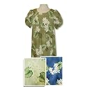 Plumeria Monstera Petal Sleeve Caftan/Kaftan Mu'u Mu'u House Dress - Regular and Plus Size