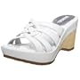Bongo Women's Spring Street Wedge Sandal,White,7.5 M US