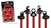  : Itty Bitty Pirate Devil Duckies - Set of 5 Duck Pencil Toppers