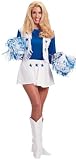 Women's Dallas Cowboys Cheerleader Costume,White,Medium