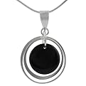 Silver Black Onyx Necklace
