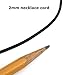 Loralyn Designs Brown Leather Necklace Cord - 2mm - Stainless Steel Clasps Men Women (16, 18, 20, 22, 24 and 30 Inch)