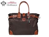 OROBIANCO ALCADIA NYLON MARRON/COGNAC �I���r�A���R �A���J�f�B�A �r�W�l�X �g�[�g�o�b�O�@�}����