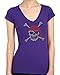 PIRATE SKULL WITH RED BANDANA HANDMADE Rhinestone T-Shirts