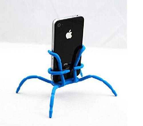 COCOANUT Blue Multi-function Portable Spider Flexible Grip Positioning Device for iPhone 6 iPhone 5S, 5C, 5, 4S, 4, iPad 4, 3, 2, Mini, iPods, Samsung Galaxy S4, S3, S2, Note 3, Note 2, HTC One, EVO, Thunderbolt, Incredible, Droid DNA, Motorola ATRIX, Droid, Moto X, Google Glass, Nexus 4, Nexus 7, Nexus 10, LG Optimus, PS Vita