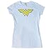 Search : Wonder Woman Distressed Logo Crop Sleeve Fitted Juniors T-Shirt