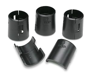 Honey-Can-Do SHF-01133 Black Urban Adjustable Replacement Shelf Clips (4 pair of clips, 8-total)