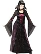 Plus Size Gothic Gown Vamptessa Vampire Theatre Costumes Vampiress Long Black Gown
