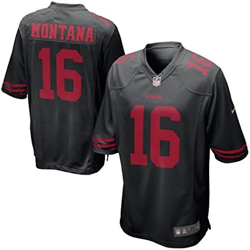 Joe Montana San Francisco 49ers Nike Alternate Game Jersey "Ships from USA" Real (Black, Medium)