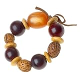 Chunky Beaded Natural Tone Stretch Bracelet